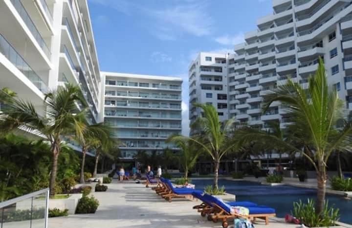 Hermoso Con Todas Comodidades Acceso Directo A La Playa Morros Epic Sector La Boquilla Cumple Protocolos De Bioseguridad Apartamento